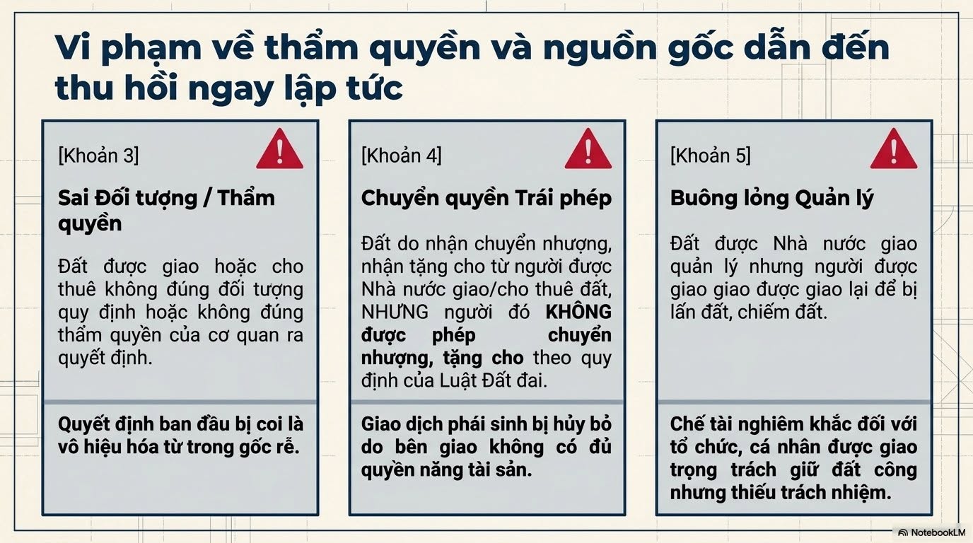 4. Cac truong hop thu hoi dat do vi pham theo Luat dat dai 2024