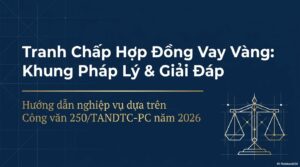 1. Tranh chap HDD vay vang khung phap ly va giai dap