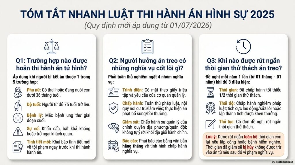 Luật Thi hành án Hình sự 2025 có gì mới? 3 Quy định quan trọng tuyệt đối phải biết 1 1.Tom tat nhanh noi dung moi Luat THADS 20251 1